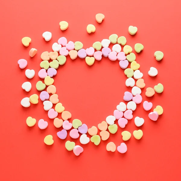 Valentinstag Bonbons in Herzform — Stockfoto