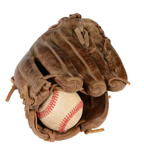 Närbild baseball handske — Stockfoto