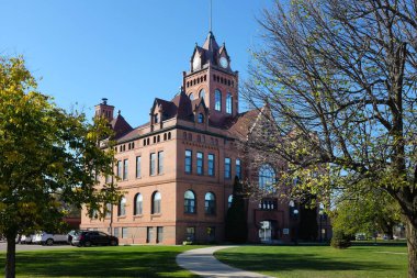 ADA, MINNESOTA - 5 OCT 2021: The Norman County Adliyesi 1983 yılında Ulusal Tarih Yerleri Sicilinde listelendi..