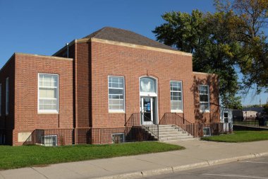 ADA, MINNESOTA - 5 OCT 2021: Ada Postane Binası, 4. Cadde, W.