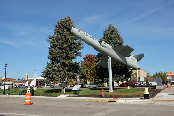 Cidade Valor Dakota Norte Out 2021 Uma Aeronave F104C Parque — Fotografia de Stock