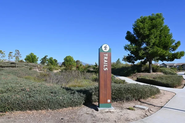 Irvine California Oct 2021 Trails Sign Entrance Great Park Trails — Stock Photo, Image