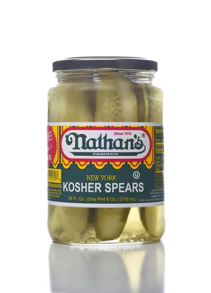 Irvine California Nov 2021 Ounce Jar Nathans New York Kosher — Stock Photo, Image