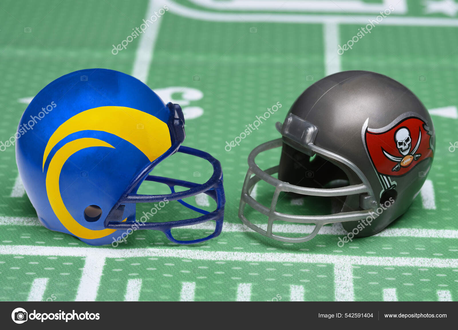 Irvine California Jan 2022 Helmets Los Angeles Rams Tampa Bay