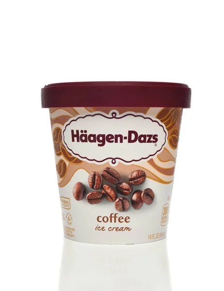 Irvine California Jan 2022 Carton Haagen Dazs Coffee Ice Cream — 스톡 사진