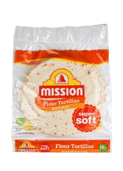 Irvine Kalifornien Jan 2022 Ett Paket Med Mjöl Tortillas — Stockfoto