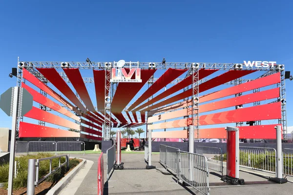 Inglewood California Fev 2022 Entrada Oeste Para Festividades Estádio Sofi — Fotografia de Stock