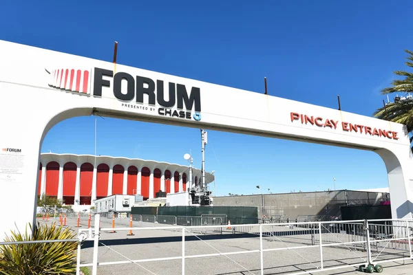 Inglewood California Feb 2022 Ingresso Pincay Forum Arena — Foto Stock
