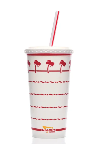 Irvine California Mar 2022 Egy Üdítőital Papír Csésze Out Burgerből — Stock Fotó