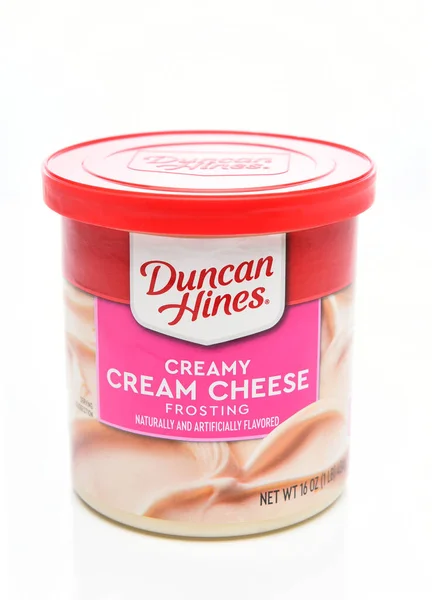 Irvine California Abr 2022 Una Lata Duncan Hines Cream Cheese — Foto de Stock