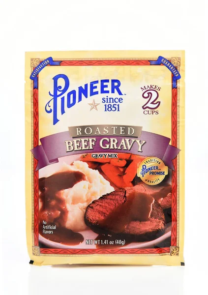 Irvine Kalifornien Apr 2022 Ett Paket Pionjärrostat Nötkött Gravy Mix — Stockfoto