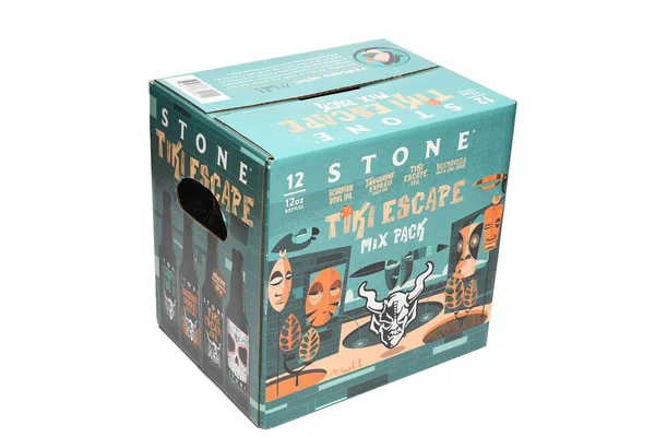 Irvine California Apr 2022 Pack Stone Ipa Tiki Escape Tangerine — 스톡 사진