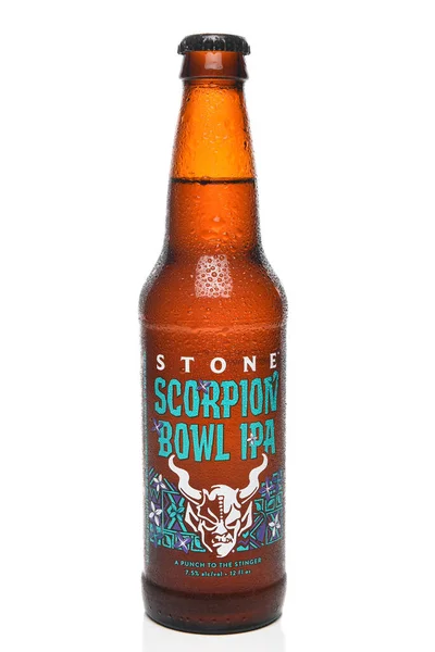 Irvine California Apr 2022 Ένα Μπουκάλι Stone Scorpion Bowl Ipa — Φωτογραφία Αρχείου