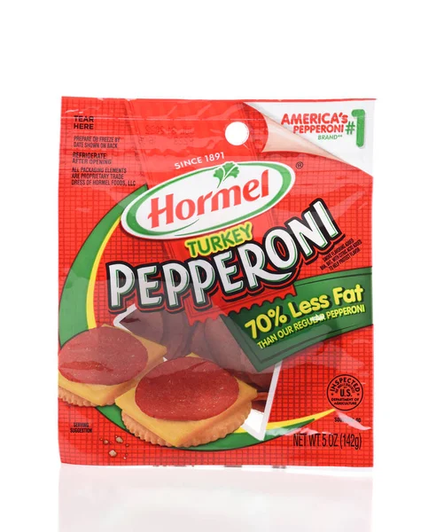 Irvine California May 2022 Пакет Hormel Turkey Pepperoni Менш Жиром — стокове фото