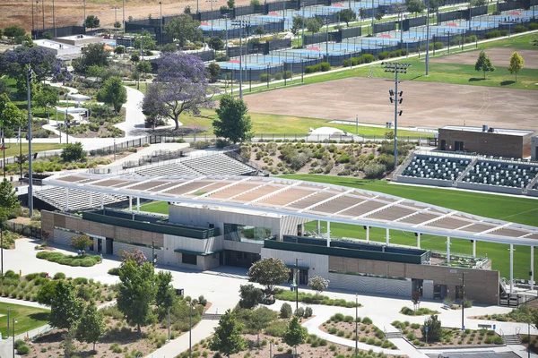 Irvine California Junho 2022 Vista Aérea Estádio Futebol Dos Tribunais — Fotografia de Stock