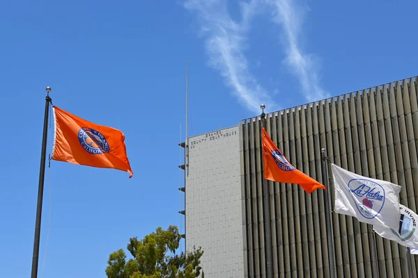 Santa Ana California 2022 Június Megyei Zászlók Orange Megyei Bíróság — Stock Fotó