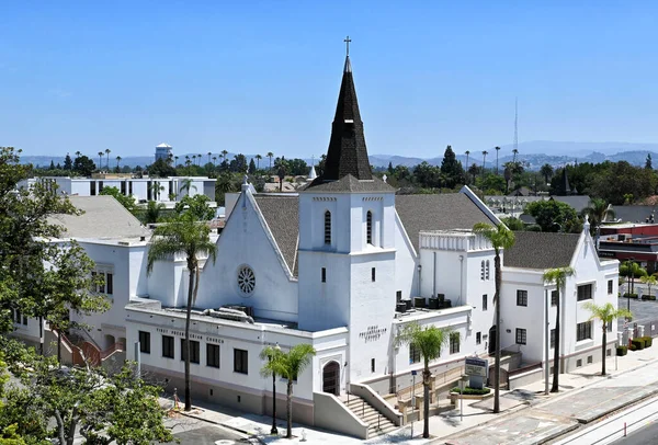 Santa Ana Kalifornia Czerwca 2022 Pierwszy Kościół Prezbiteriański Położony Zabytkowej — Zdjęcie stockowe