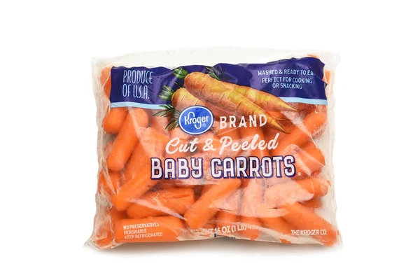 Irvine California Jul 2022 Package Kroger Baby Carrots — стокове фото