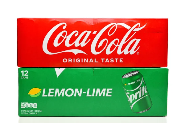 Irvine California Jul 2022 12Pk Coca Cola Sprite Lemon Lime — 图库照片