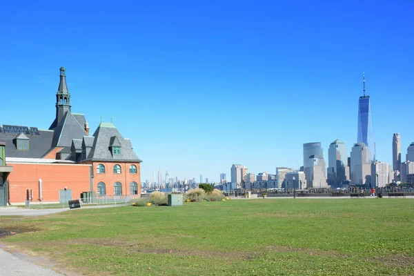 Jersey City New Jersey Nov 2019 Liberty Park Central Railroad — Foto de Stock