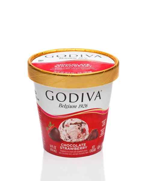 Irvine California Aug 2022 Ounce Carton Godiva Chocolate Strawberry Ice — Stockfoto