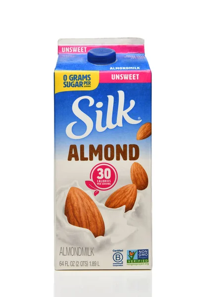 Irvine California Aug 2022 Carton Silk Almondmilk Unsweet Dairy Free — Stock Fotó