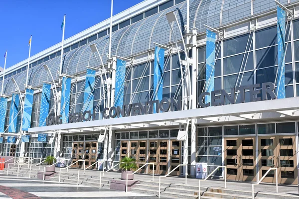 加利福尼亚 2022年10月3日 长滩会议中心的主要入口 — 图库照片