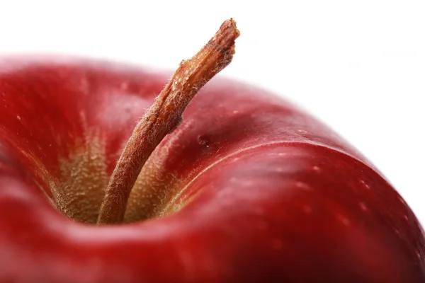 Pomme rouge isolée sur blanc — Photo