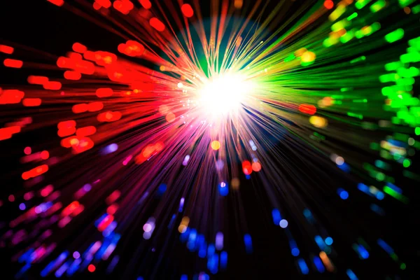 Cerrar op de fibra óptica — Foto de Stock