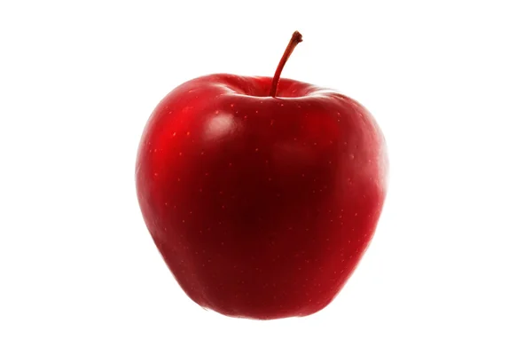 Roter Apfel isoliert — Stockfoto