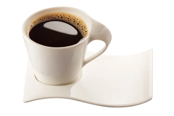 Kávéscsésze fehér alapon — Stock Fotó