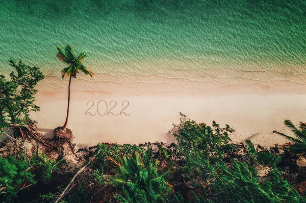 Вид Повітря Тропічний Пляж Домініканська Республіка — стокове фото