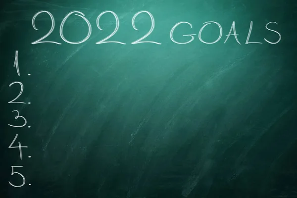 2022 Cele Czarnej Tablicy Tablica Rejestracyjna Biznes Styl Życia — Zdjęcie stockowe