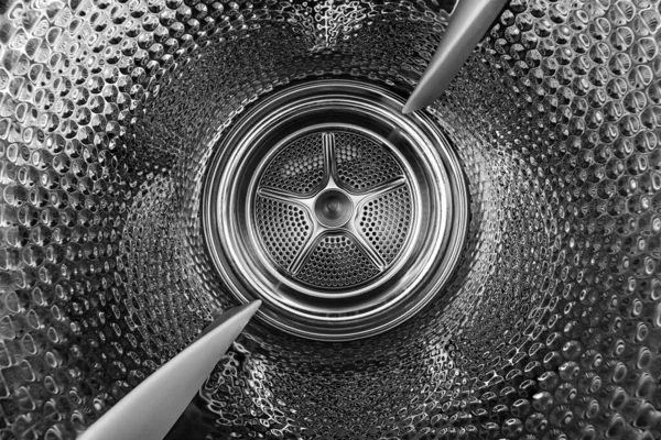 Wasdroger Machine Binnenaanzicht Van Een Trommel Wasmand — Stockfoto