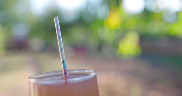 Winegrower Placing Hydrometer Glass Cup Test Grape Juice Checking Alcohol — Video Stock