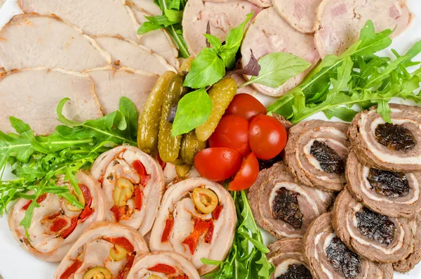 Filetto di carne con prugna secca — Foto Stock