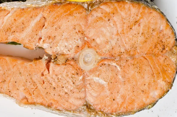 Salmon steak — Stock Photo, Image