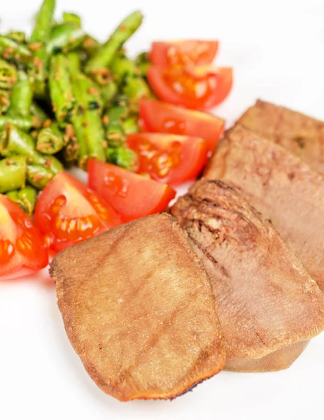 Grilled beef tongue — Stock Photo, Image