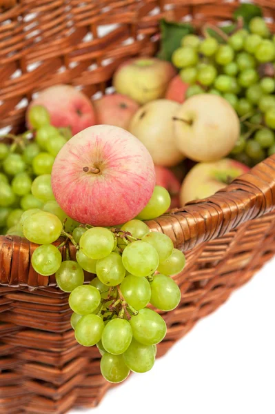 Apples and grapes — Stock Photo, Image