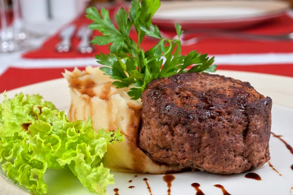 Gebakken steaks — Stockfoto