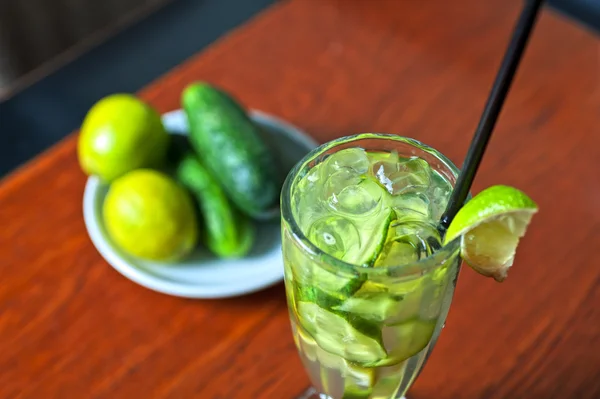 Cucumber lemonade — Zdjęcie stockowe