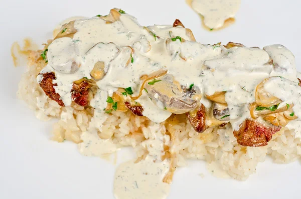 Risotto au foie de poulet — Photo