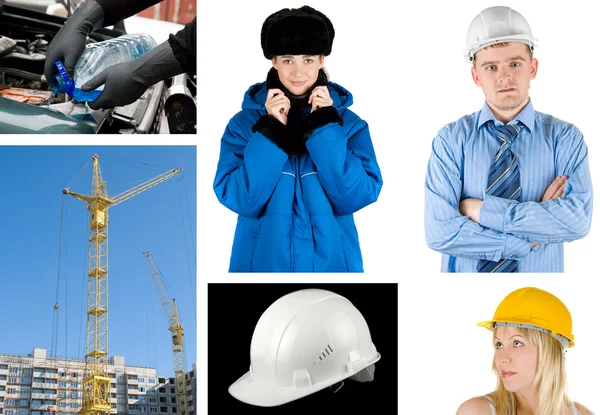 Workers set — Stock Photo, Image