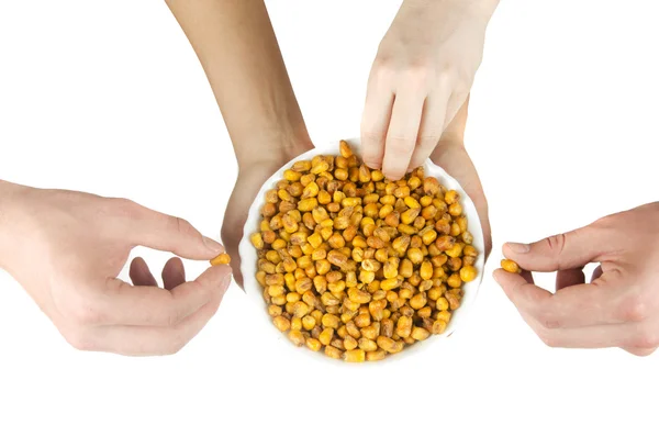 Fried corn — Stock Photo, Image