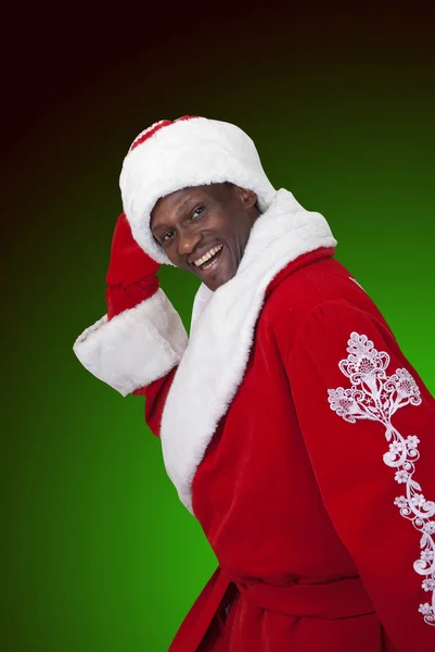 Black santa — Stock Photo, Image