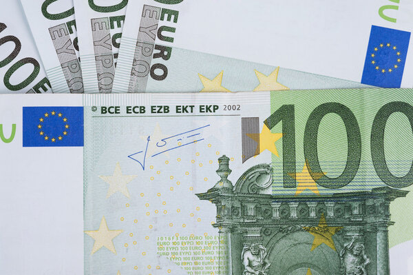 Euro banknotes
