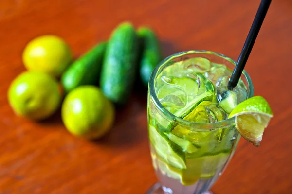 Cucumber lemonade — Stock Photo, Image