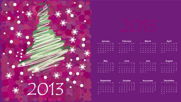 Calendrier d'une nouvelle année 2012 — Image vectorielle