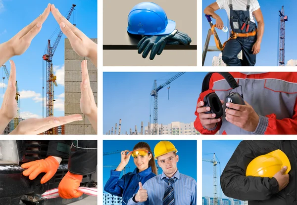 Workers set Stock Picture