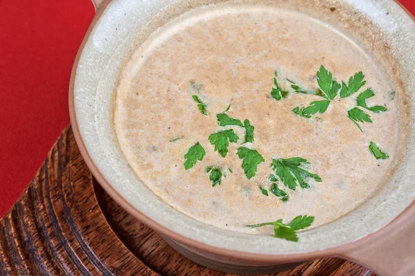 Zuppa di crema di funghi — Foto Stock